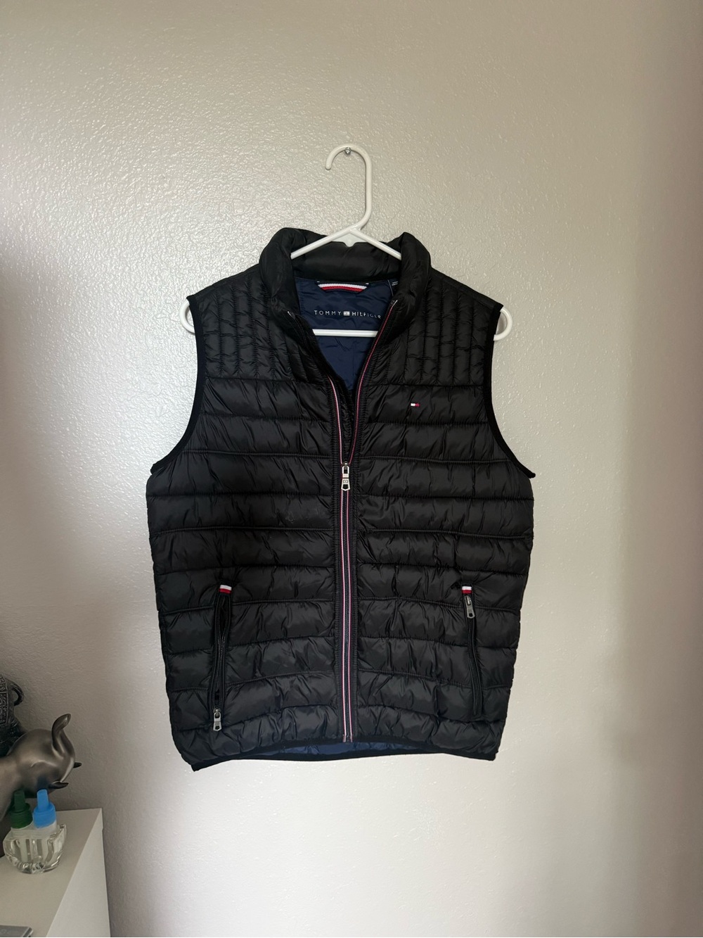 Tommy Hilfiger Black Quilted Packable Puffer Vest